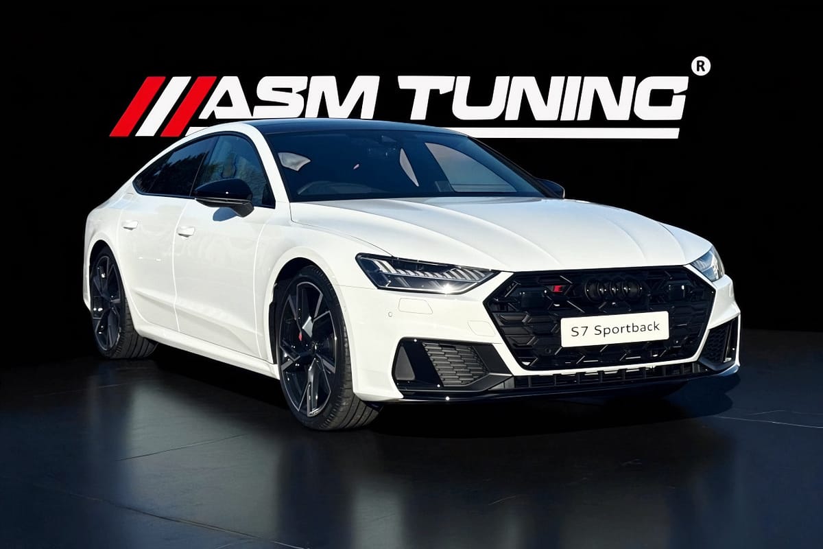 Audi S7 C8 Sportback cu kit complet carbon – splitter, difuzor și eleron by ASM Tuning