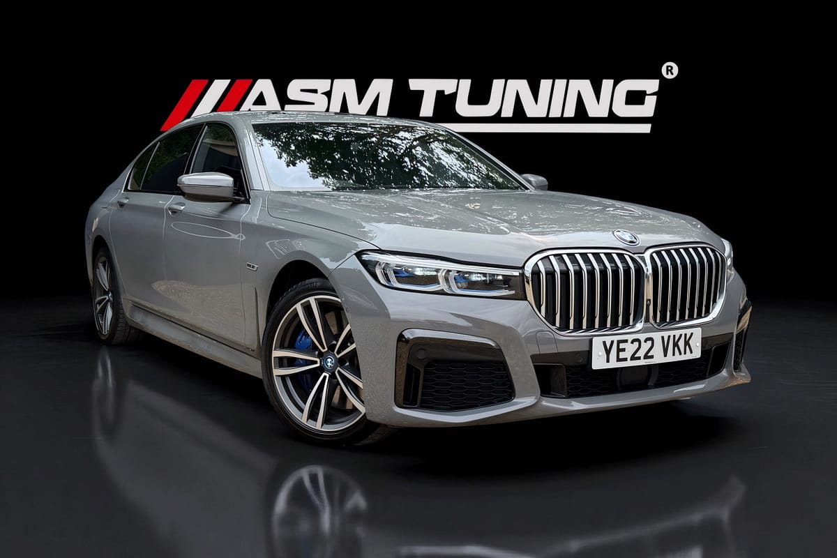 Colecție Carbon & Performanță BMW Seria 7 G11/G12 BMW Seria 7 G11 echipat cu splitter frontal și difuzor din fibră de carbon – colecția oficială ASM Tuning