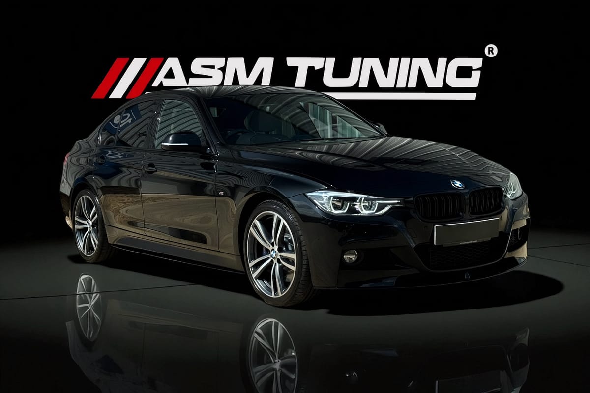 Colecție Carbon & Performanță BMW Seria 3 F30/F31 BMW Seria 3 F30 Sedan cu splitter, eleron și difuzor din carbon pre-preg – colecția ASM Tuning