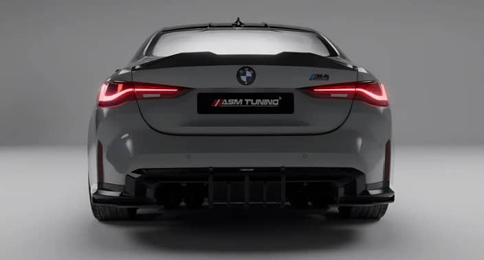 Eleron din carbon spate instalat pe BMW M4 G82