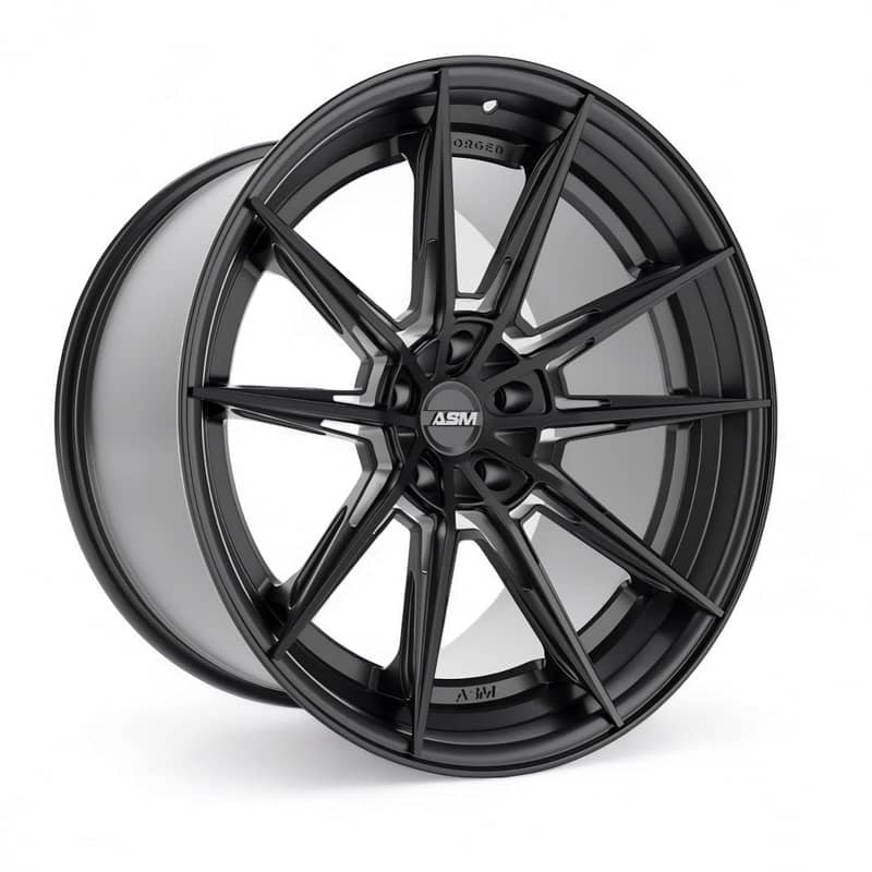 Jantă forjată AP. FORGED 10 – vedere laterală completă cu design deep concave, personalizabilă în dimensiuni și offset – ASM Tuning România
